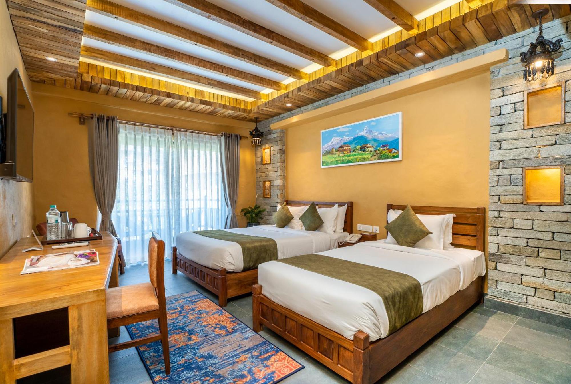 Bar Peepal Resort Pokhara Ngoại thất bức ảnh Deluxe Room
